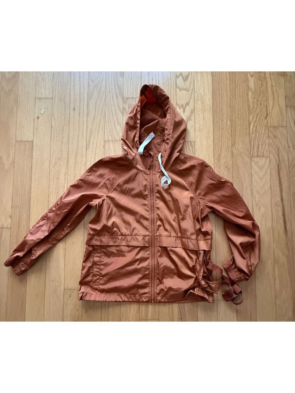 Madewell Women's Small Packable Raincoat Burnt Orange